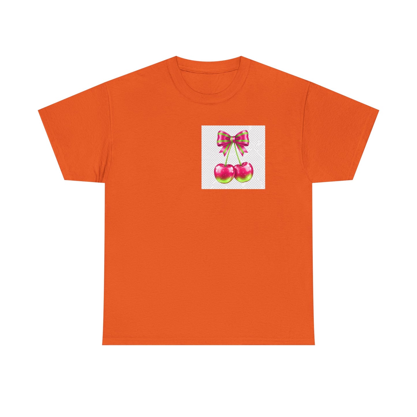 Cherry Bow T-Shirt — Cute Retro Fruit Graphic Tee