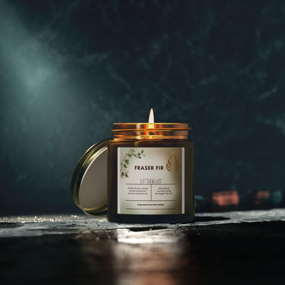 Fraser Fir Scented Candle — Coconut Apricot Wax (4oz & 9oz)