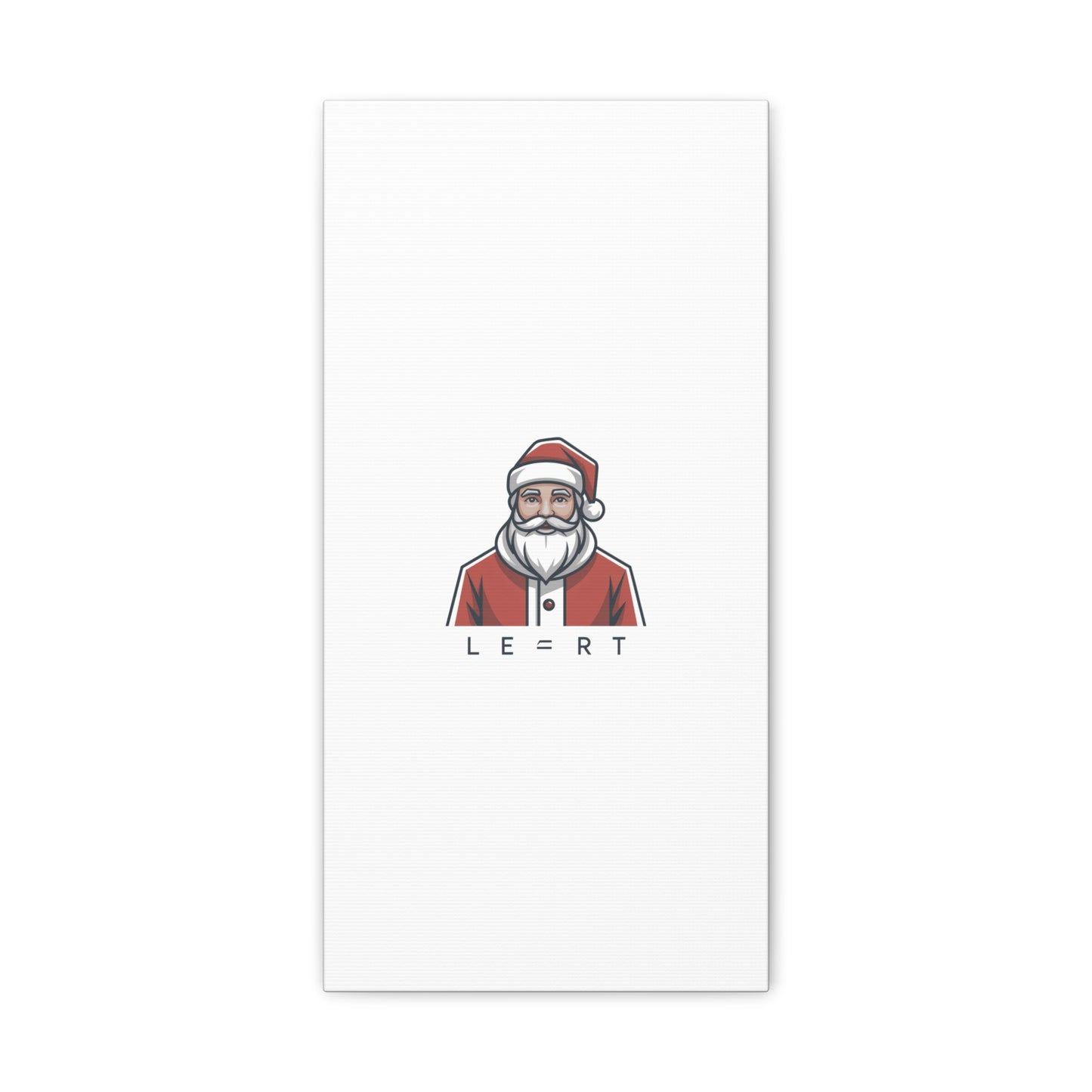 Minimal Santa Canvas, Modern Santa Graphic | Geometric Christmas Wall Art