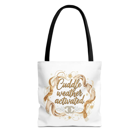 Cuddle Weather Activated Tote Bag — Cozy Fall Cozy Season Canvas Tote