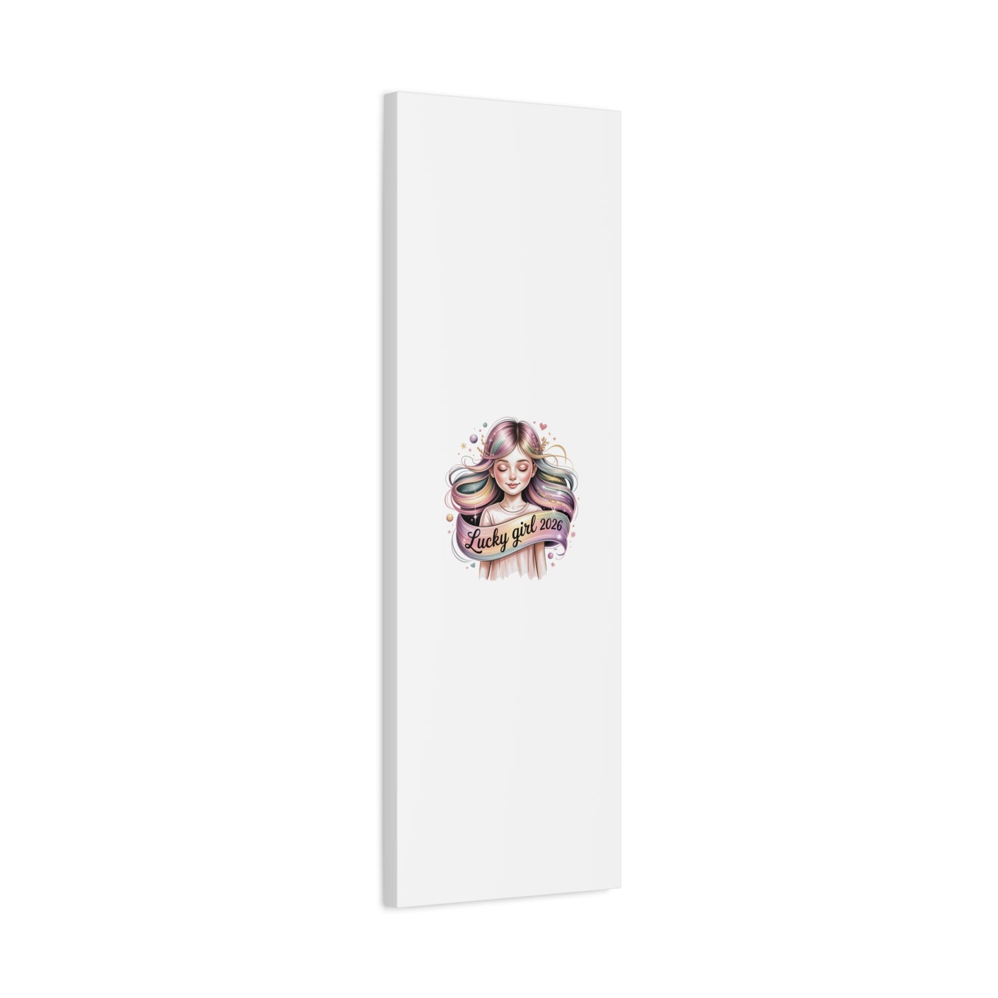 Lucky Girl 2026 Canvas Print | manifest luck, lucky charms