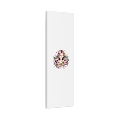 Lucky Girl 2026 Canvas Print | manifest luck, lucky charms