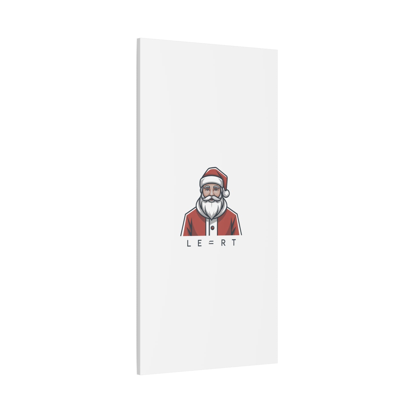Minimal Santa Canvas, Modern Santa Graphic | Geometric Christmas Wall Art