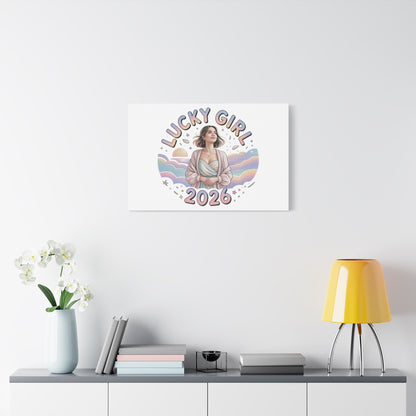 Lucky Girl 2026 Canvas | Manifest Luck, 2026 Lucky Charms