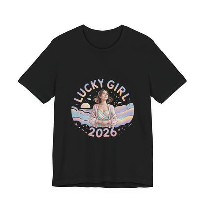 Lucky Girl 2026 Manifest Luck Tee | lucky charms, angel number shirt