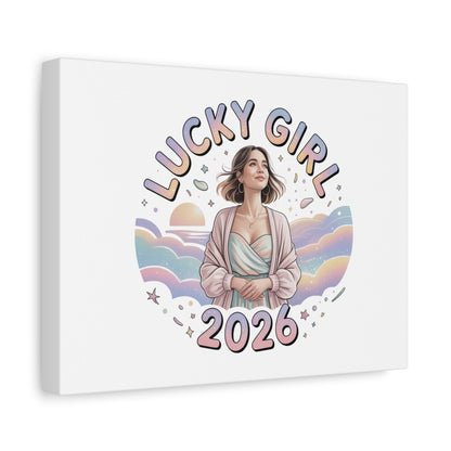 Lucky Girl 2026 Canvas | Manifest Luck, 2026 Lucky Charms