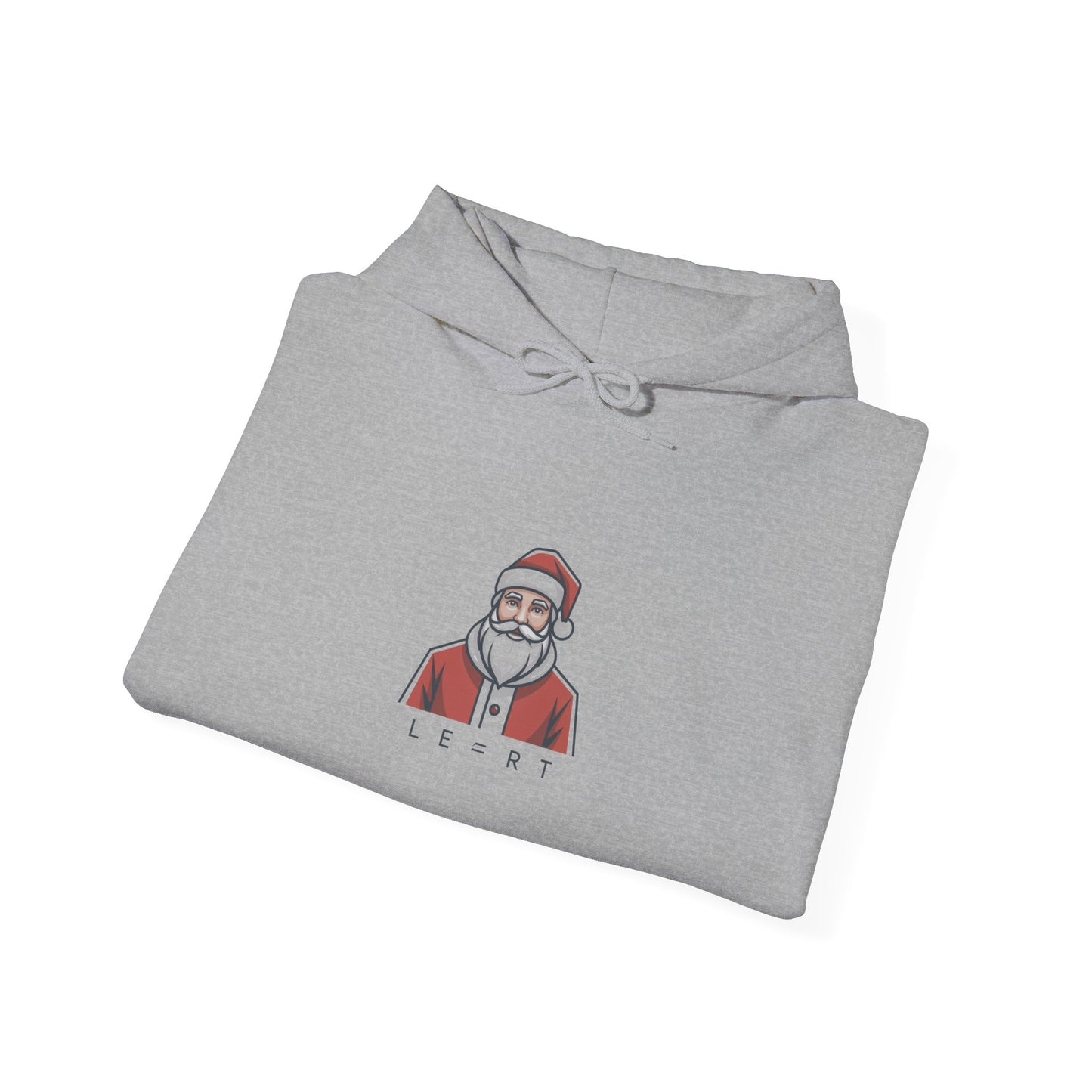 Minimal Santa Hoodie | Modern Santa Graphic, Geometric Christmas Sweatshirt