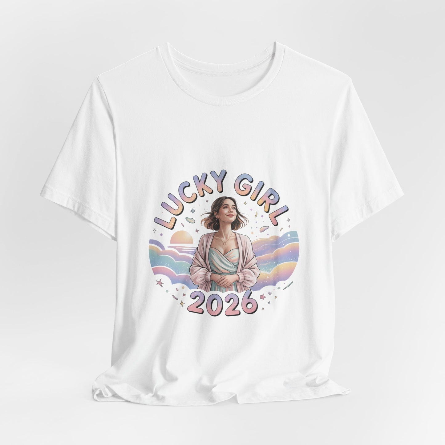 Lucky Girl 2026 Manifest Luck Tee | lucky charms, angel number shirt