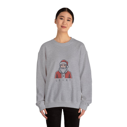 Minimal Santa Graphic Sweatshirt | Modern Santa, Geometric Christmas
