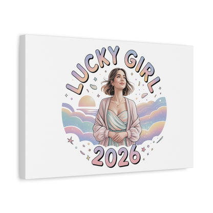 Lucky Girl 2026 Canvas | Manifest Luck, 2026 Lucky Charms