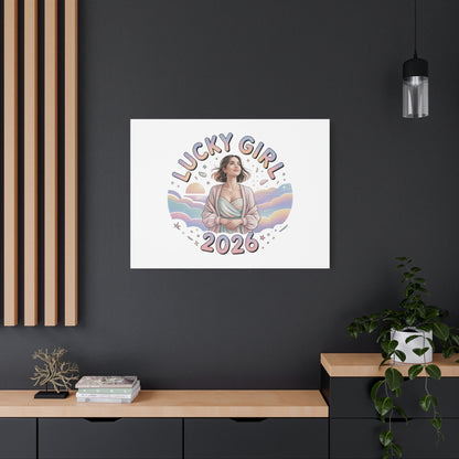 Lucky Girl 2026 Canvas | Manifest Luck, 2026 Lucky Charms
