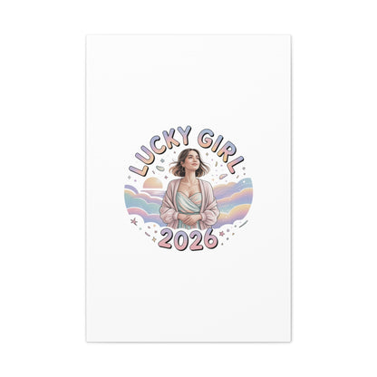 Lucky Girl 2026 Canvas | Manifest Luck, 2026 Lucky Charms