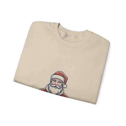 Minimal Santa Graphic Sweatshirt | Modern Santa, Geometric Christmas
