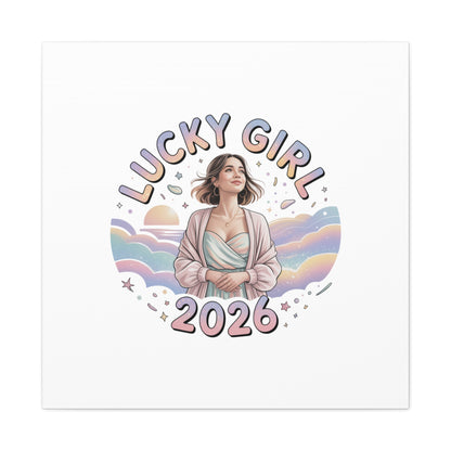 Lucky Girl 2026 Canvas | Manifest Luck, 2026 Lucky Charms