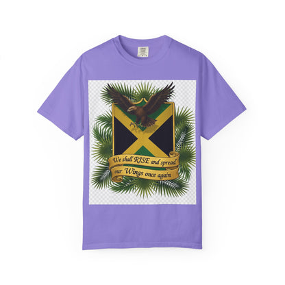 Jamaica Flag Eagle T-Shirt — "We shall RISE and spread our Wings once again" Patriotic Tee