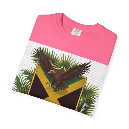 Jamaica Flag Eagle T-Shirt — "We shall RISE and spread our Wings once again" Patriotic Tee