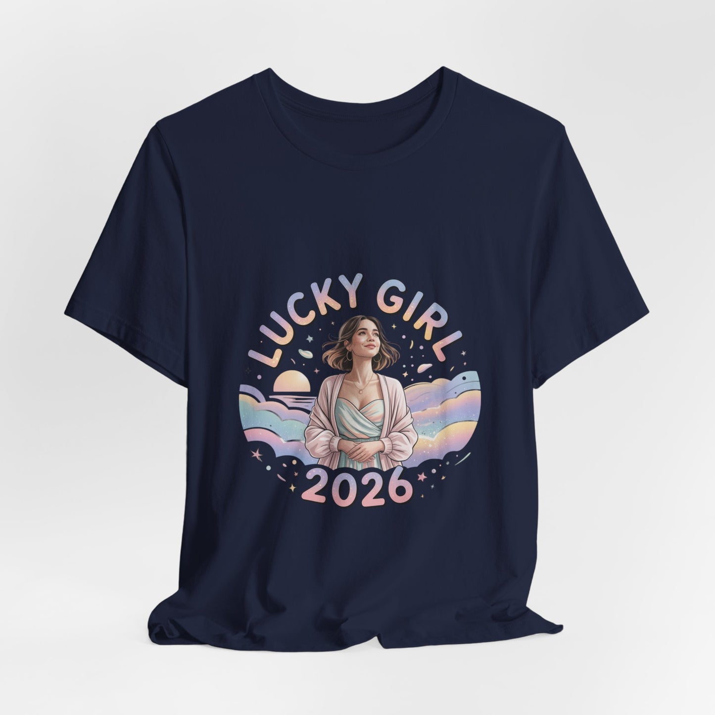 Lucky Girl 2026 Manifest Luck Tee | lucky charms, angel number shirt