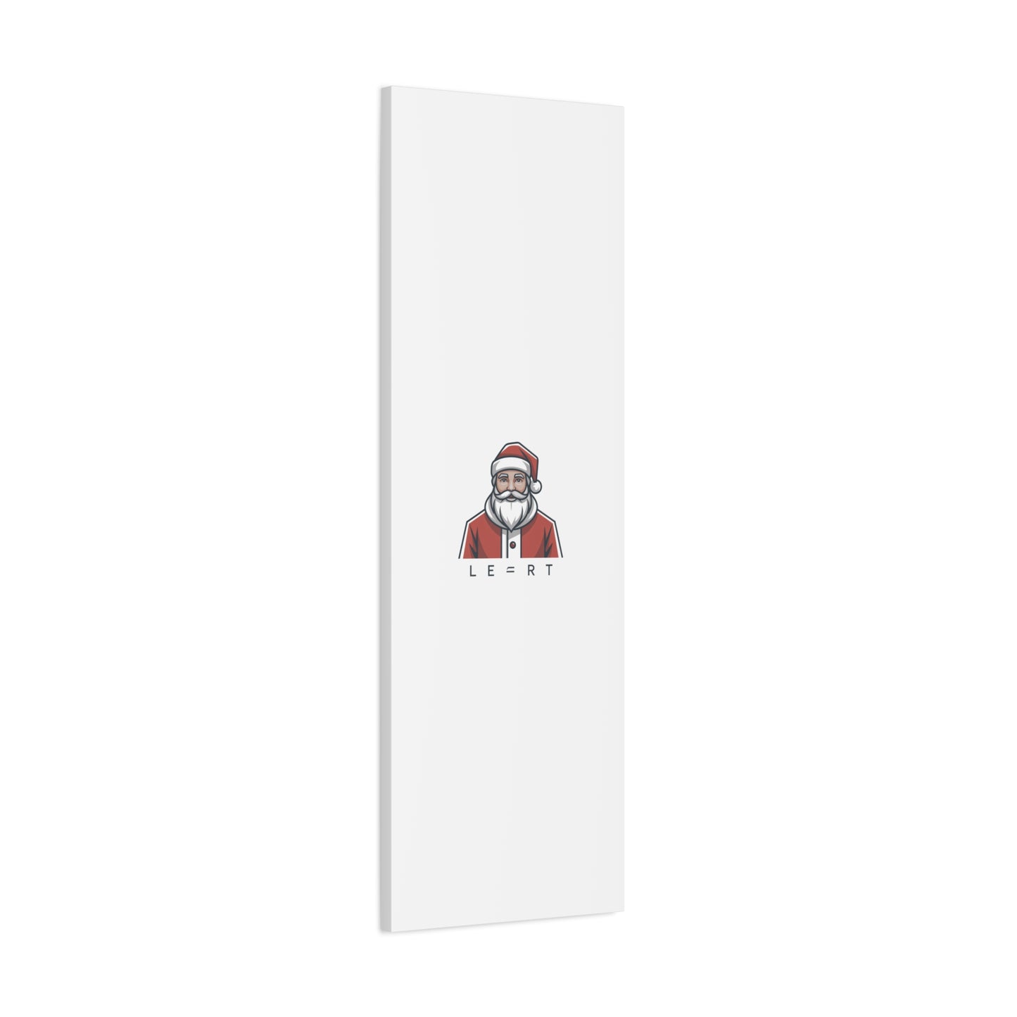 Minimal Santa Canvas, Modern Santa Graphic | Geometric Christmas Wall Art