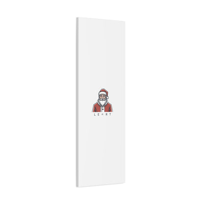 Minimal Santa Canvas, Modern Santa Graphic | Geometric Christmas Wall Art
