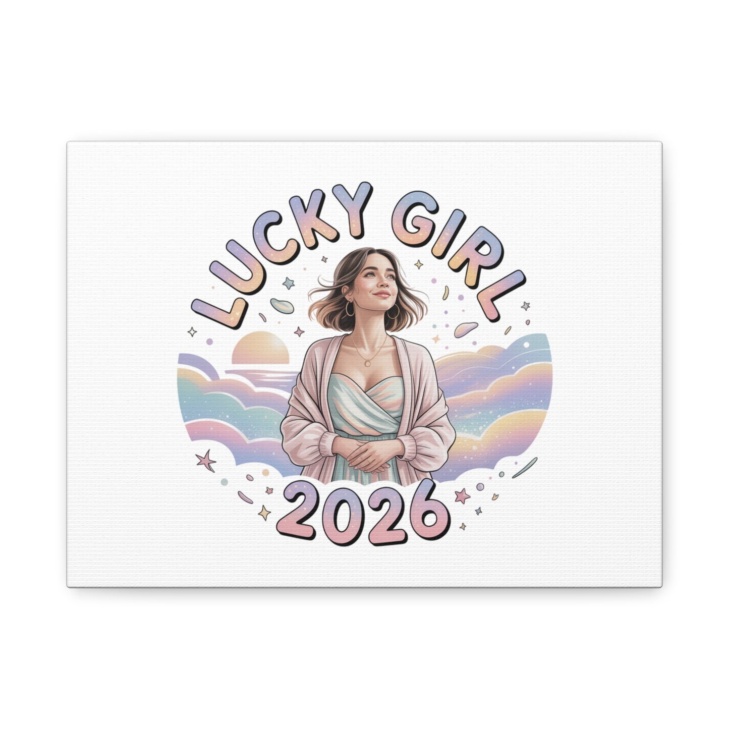 Lucky Girl 2026 Canvas | Manifest Luck, 2026 Lucky Charms