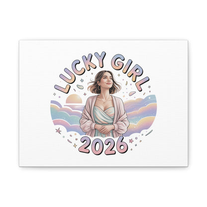 Lucky Girl 2026 Canvas | Manifest Luck, 2026 Lucky Charms