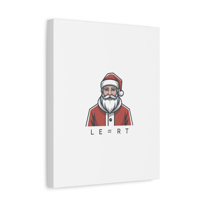 Minimal Santa Canvas, Modern Santa Graphic | Geometric Christmas Wall Art