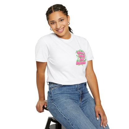 T-Shirt - 'Still A Mess But Blessed' Floral Graphic Tee