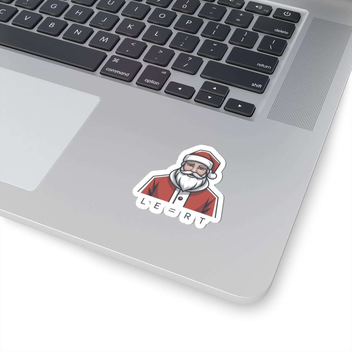 Minimal Santa Sticker | Modern Santa Graphic, Geometric Christmas Sticker