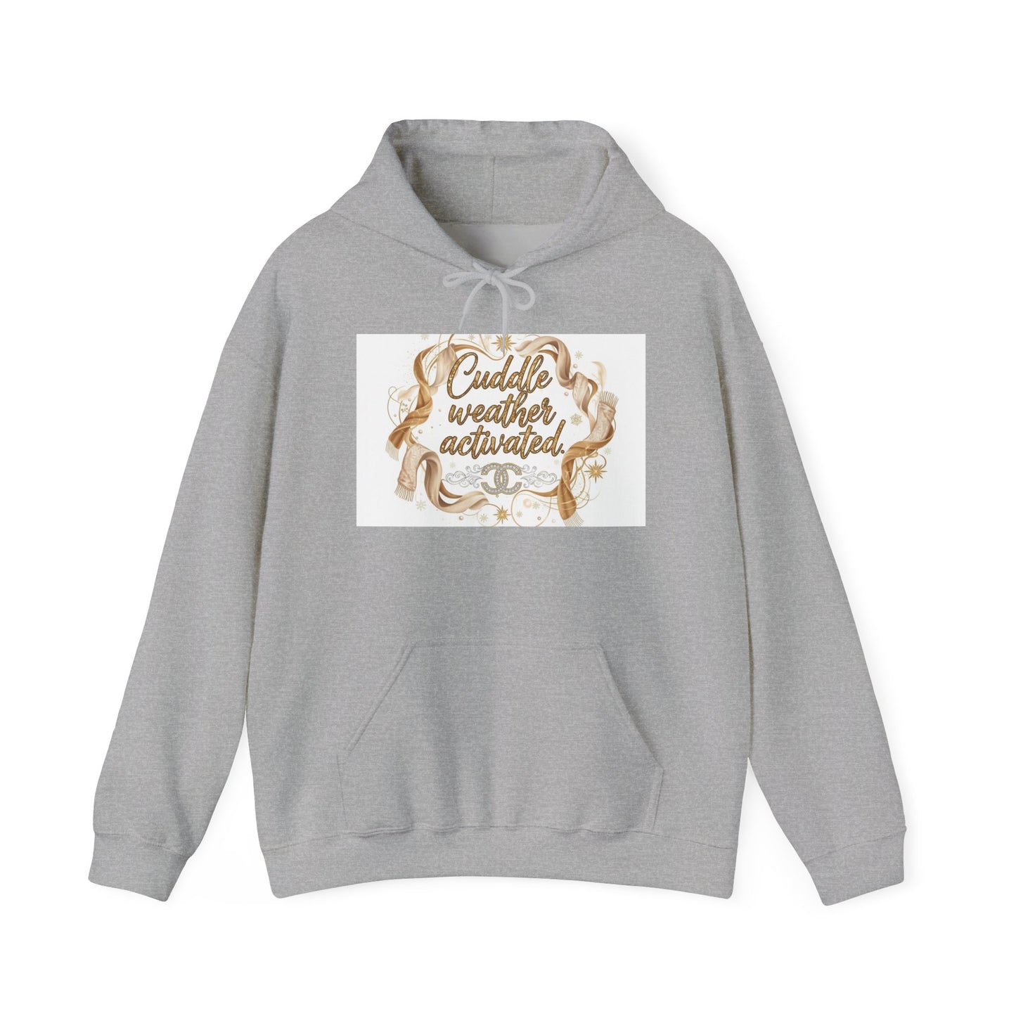 Cuddle Weather Activated Hoodie — Cozy Script Graphic Pullover