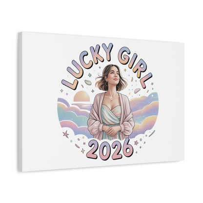 Lucky Girl 2026 Canvas | Manifest Luck, 2026 Lucky Charms