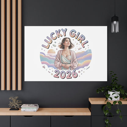 Lucky Girl 2026 Canvas | Manifest Luck, 2026 Lucky Charms