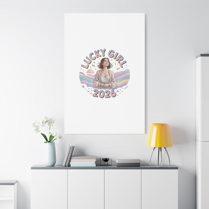 Lucky Girl 2026 Canvas | Manifest Luck, 2026 Lucky Charms