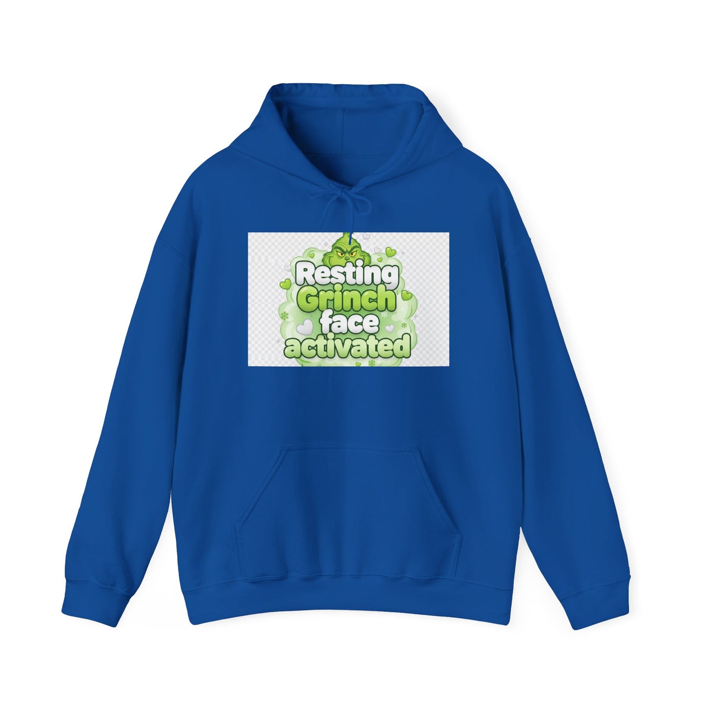 Resting Grinch Face Activated Hoodie – Funny Holiday Sweatshirt