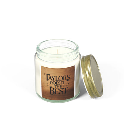 Coconut Apricot Scented Candle - 'TAYLORS DOES IT THE BEST' - 4oz & 9oz