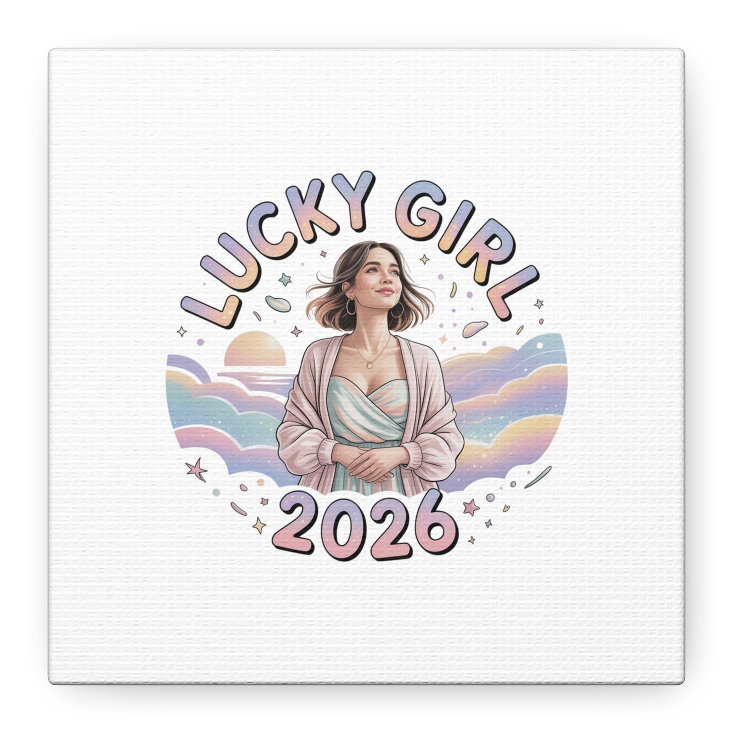 Lucky Girl 2026 Canvas | Manifest Luck, 2026 Lucky Charms