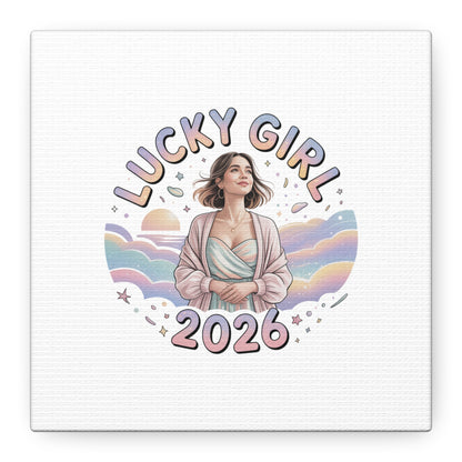 Lucky Girl 2026 Canvas | Manifest Luck, 2026 Lucky Charms