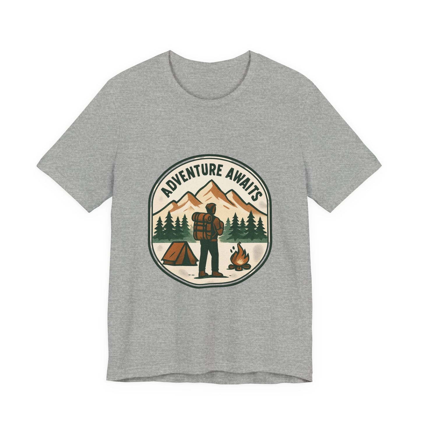 Adventure Awaits Camping T‑Shirt