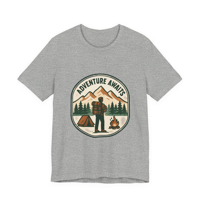 Adventure Awaits Camping T‑Shirt