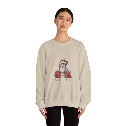 Minimal Santa Graphic Sweatshirt | Modern Santa, Geometric Christmas
