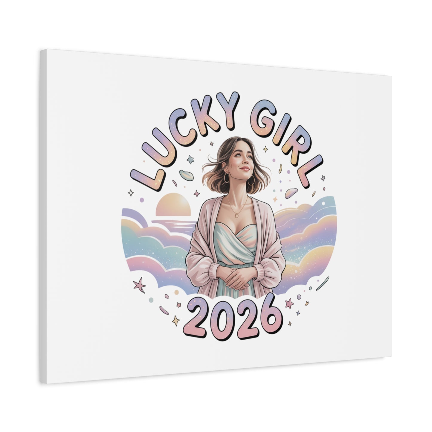 Lucky Girl 2026 Canvas | Manifest Luck, 2026 Lucky Charms