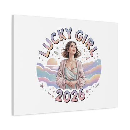 Lucky Girl 2026 Canvas | Manifest Luck, 2026 Lucky Charms