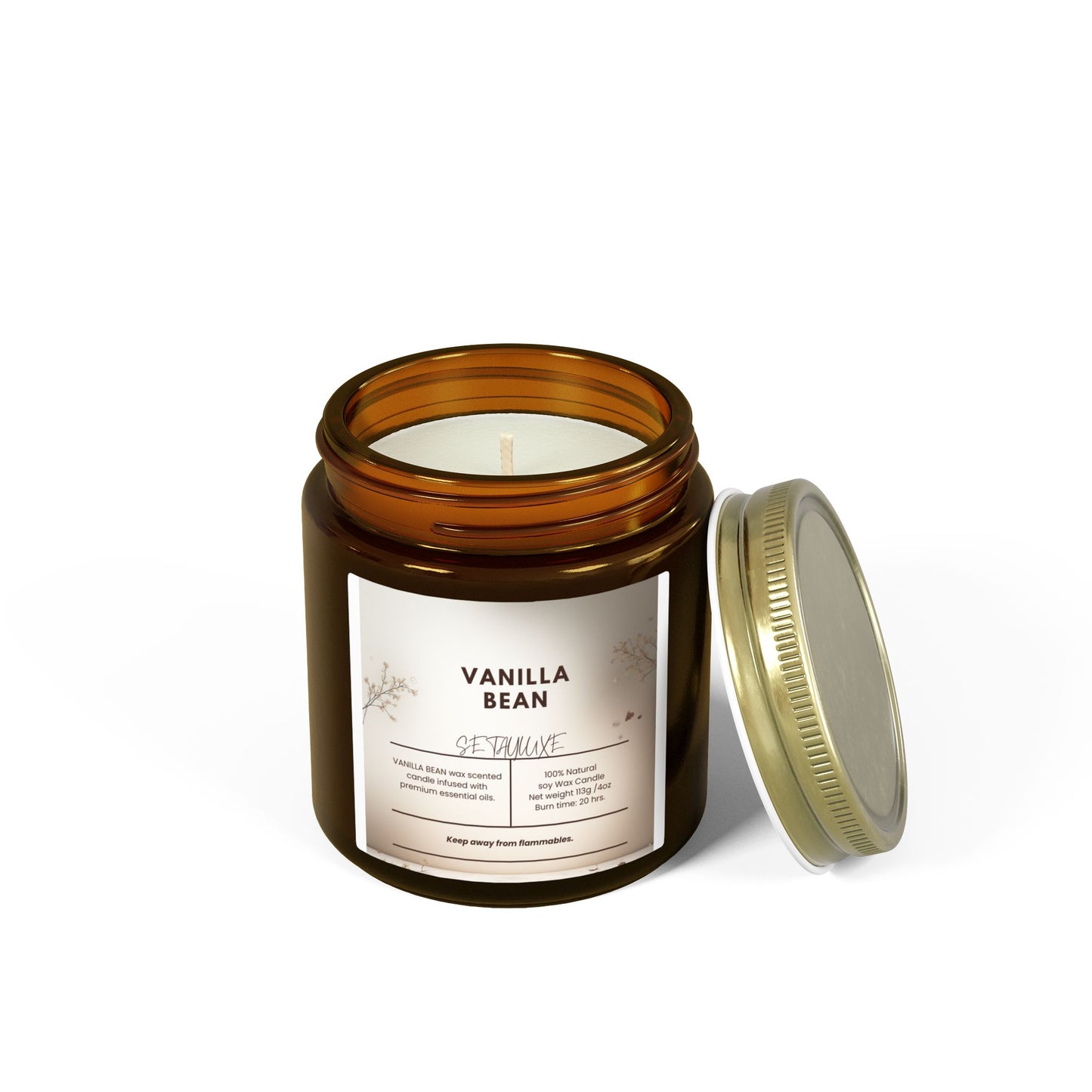 Vanilla Bean Wax Candle (4oz & 9oz)