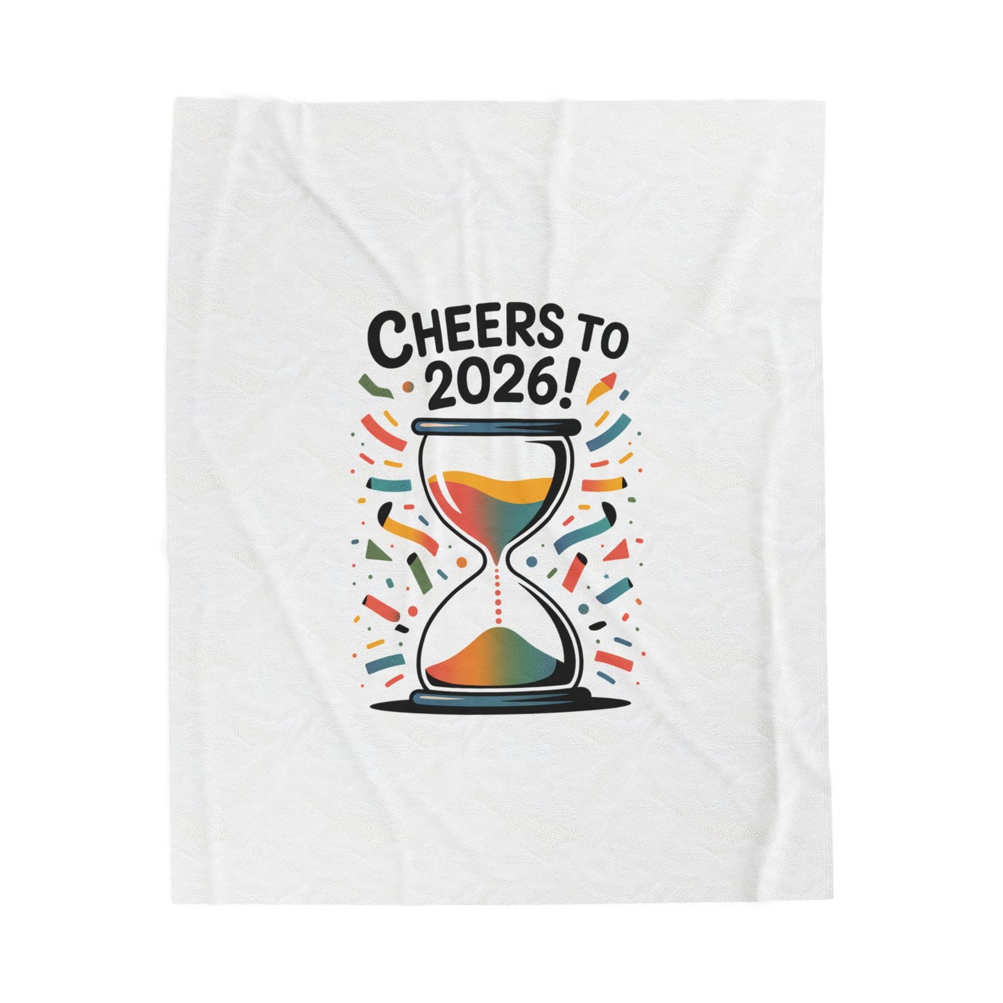 Cheers to 2026 Hourglass Blanket | 2026 goals, new year motivation