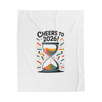 Cheers to 2026 Hourglass Blanket | 2026 goals, new year motivation