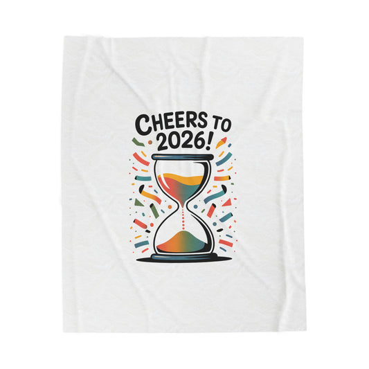 Cheers to 2026 Hourglass Blanket | 2026 goals, new year motivation