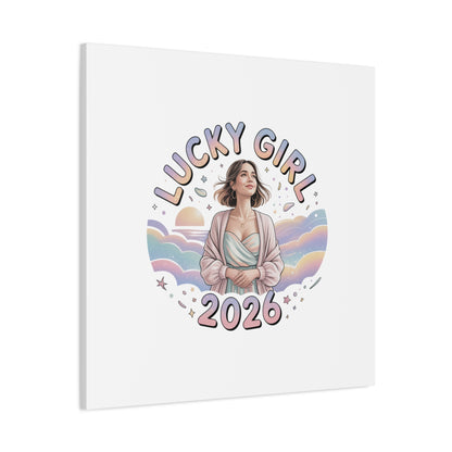 Lucky Girl 2026 Canvas | Manifest Luck, 2026 Lucky Charms