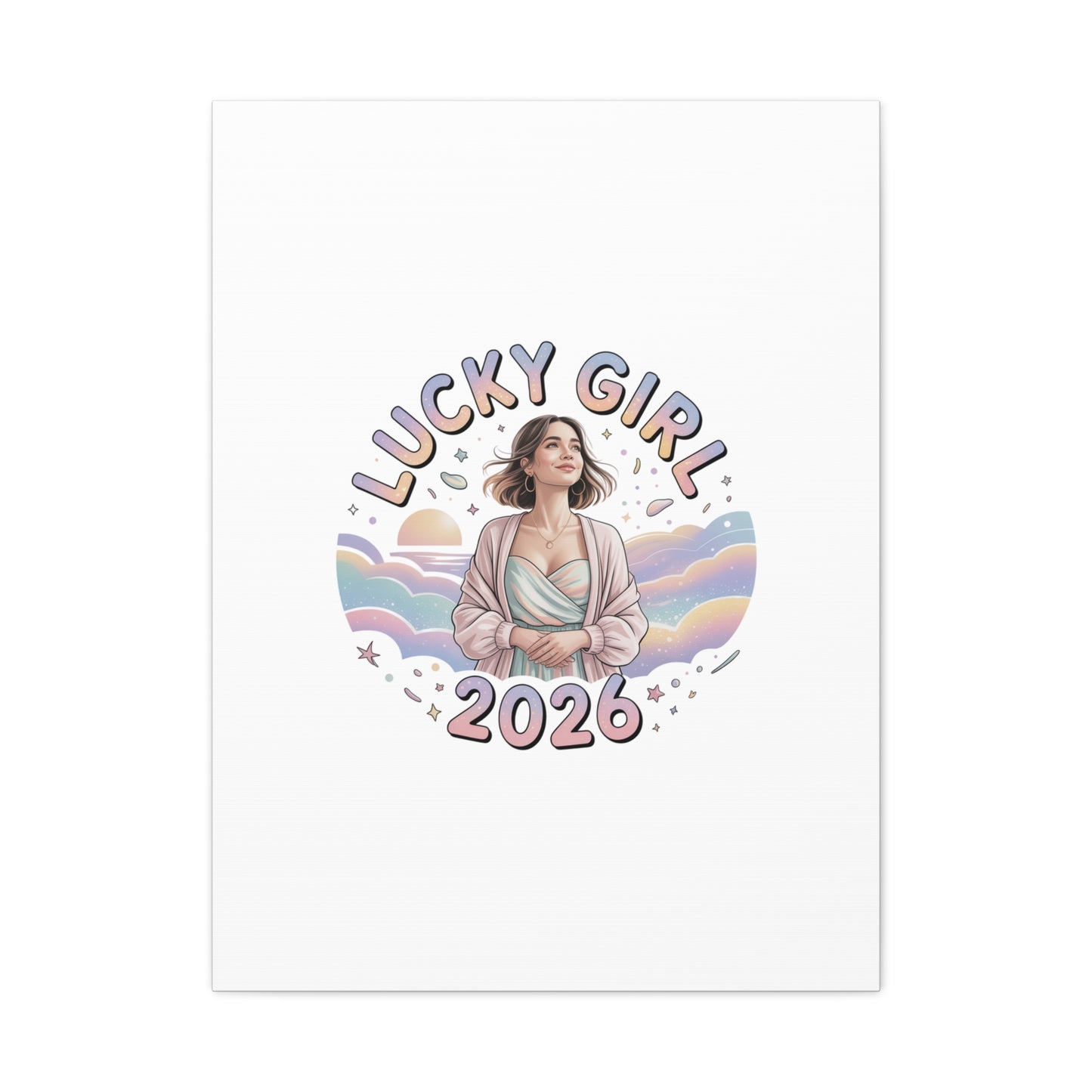 Lucky Girl 2026 Canvas | Manifest Luck, 2026 Lucky Charms