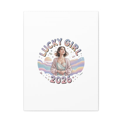 Lucky Girl 2026 Canvas | Manifest Luck, 2026 Lucky Charms