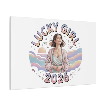 Lucky Girl 2026 Canvas | Manifest Luck, 2026 Lucky Charms