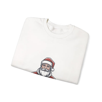 Minimal Santa Graphic Sweatshirt | Modern Santa, Geometric Christmas